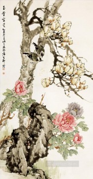 liubing riqueza pájaros y flores chino tradicional Pinturas al óleo